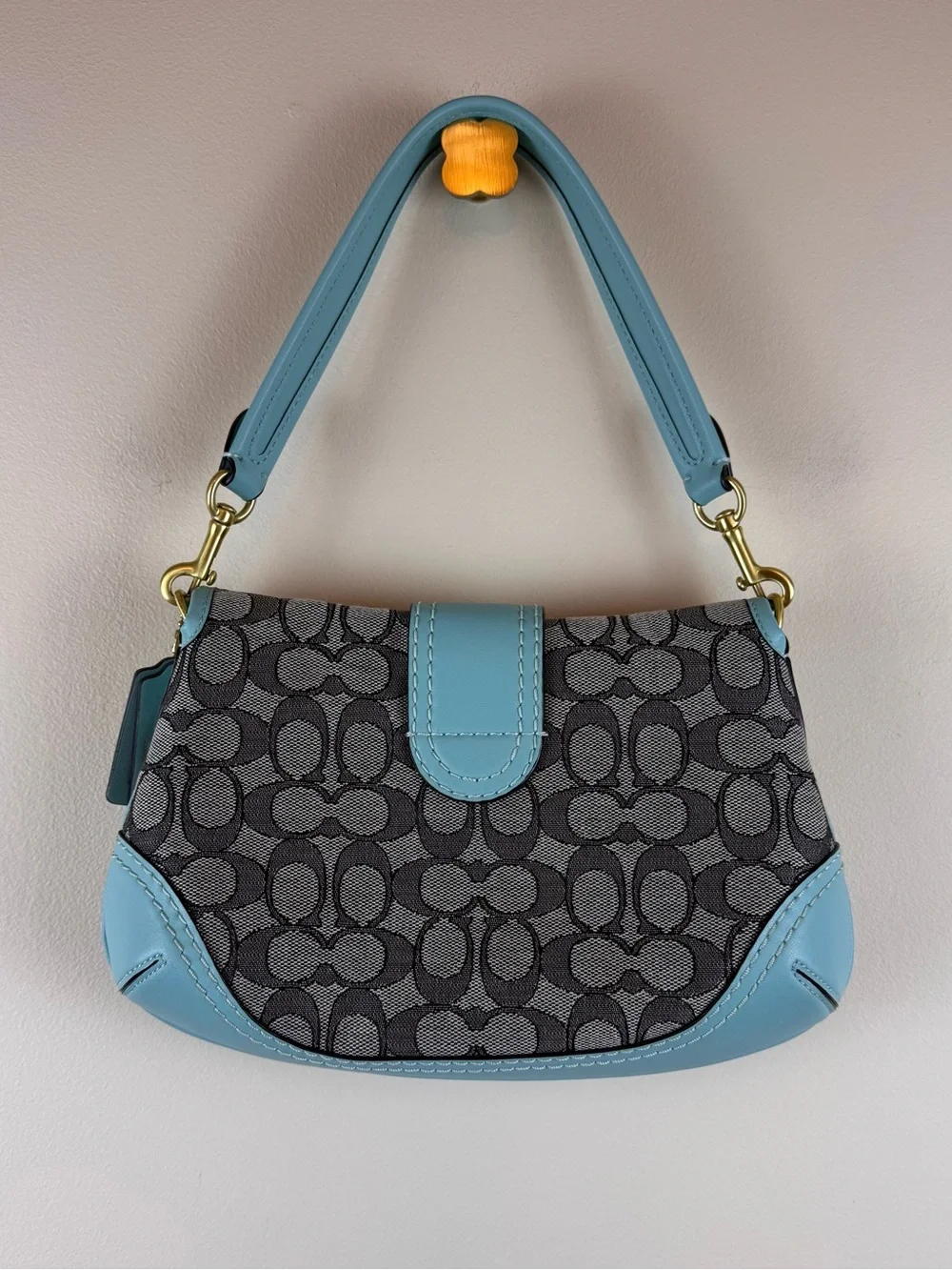Coach The SoHo Flap Limited Re-Edition 2006 in Jacquard Blue